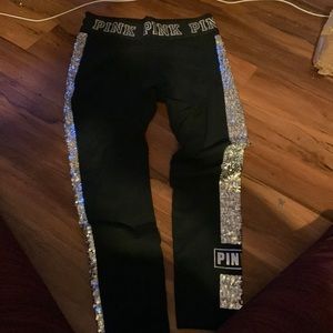Pink Victoria’s Secret bling leggings !